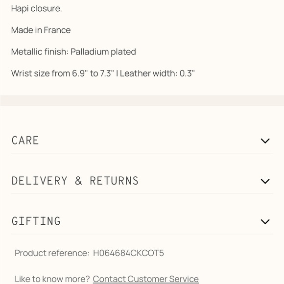 Hermes Men’s Brown Leather Belt Behalpi Bracelet with Silver Buckle - Picture 11 of 11